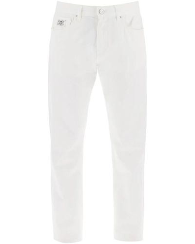 Versace Jeans > slim-fit jeans - Blanc