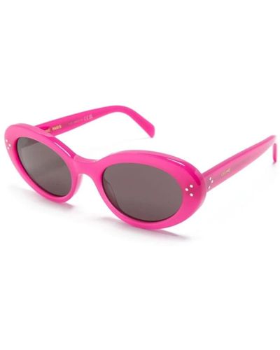 Celine Cl40193i 72e sunglasses,schwarze sonnenbrille, vielseitig und stilvoll - Pink