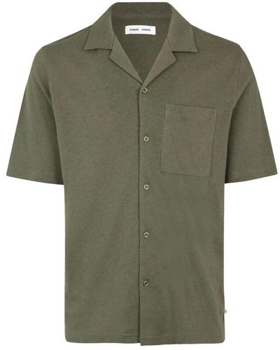 Samsøe & Samsøe Short Sleeve Shirts - Green