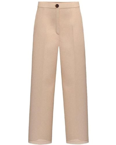 Emme Di Marella Trousers > straight trousers - Neutre