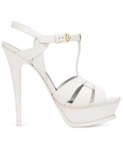 Saint Laurent High Heel Sandals - White