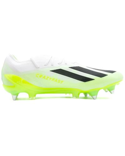 adidas Fußballschuhe - weiß/fluo gelb