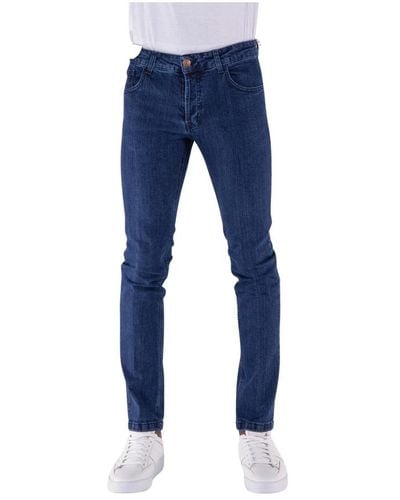 Entre Amis Jeans > skinny jeans - Bleu