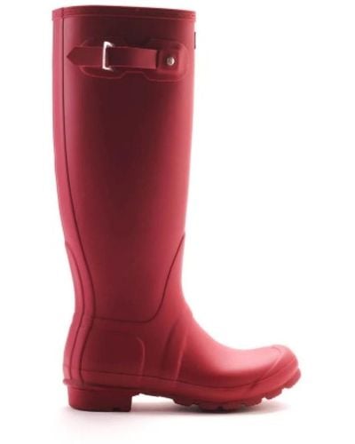 HUNTER Shoes > boots > rain boots - Rouge