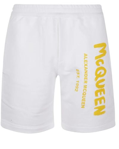 Alexander McQueen Casual Shorts - White