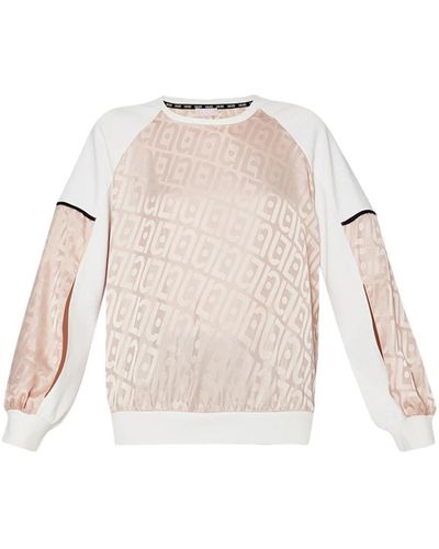 Liu Jo Ivory sweater elegant design - Weiß