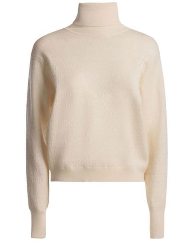 Bally Jersey de lana texturizada con cuello alto - Neutro