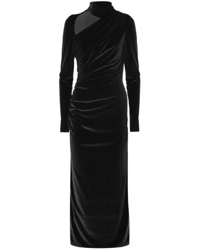 Kocca Elegante vestido de invierno de la colección gold - Negro