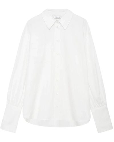 Anine Bing Maxine camisa - Blanco