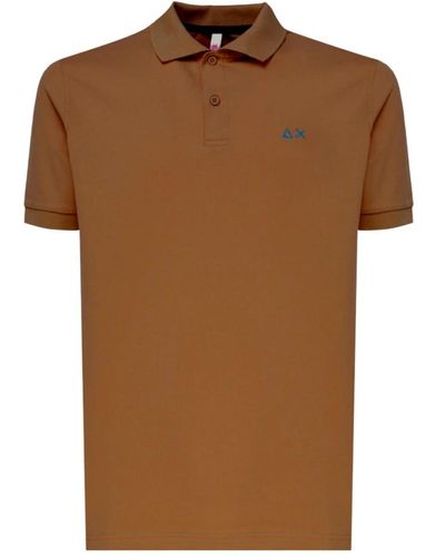 Sun 68 Tops > polo shirts - Marron