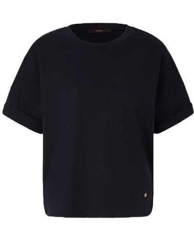 Windsor. Camiseta de manga corta de algodón orgánico interlock - Negro