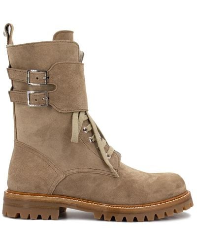 Kiton Moderne wildlederstiefel - Braun