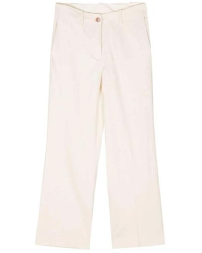 Alysi Wide Trousers - Natural
