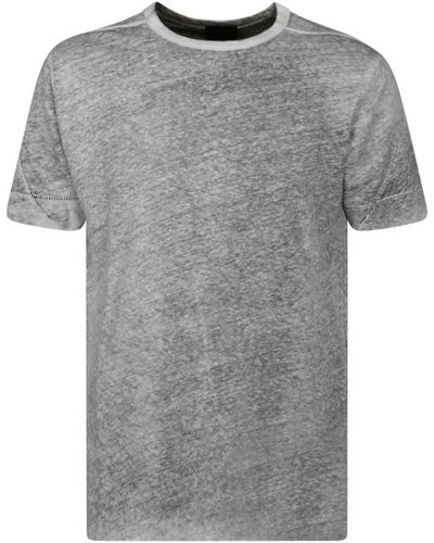 Thom Krom Cremefarbenes t-shirt mit einzigartigen nähten - Grau