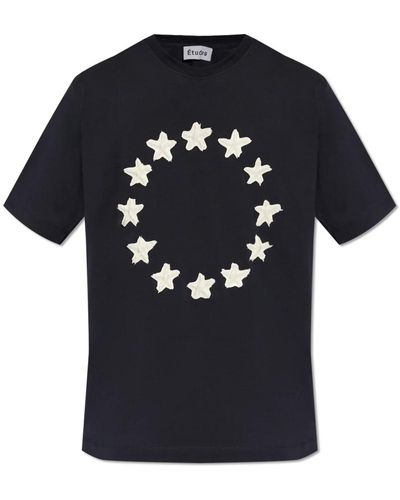 Etudes Studio T-shirt mit motiv von sternen études - Blau