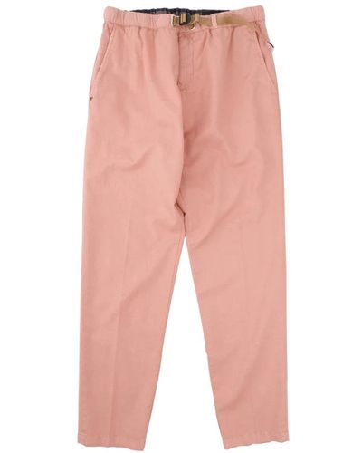 White Sand Cropped Pants - Pink