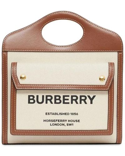 Burberry Natürliche braune tasche - Pink
