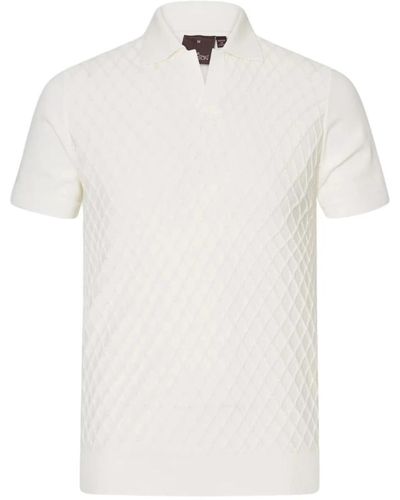 Oscar Jacobson Kurzarm polo shirt in weiß