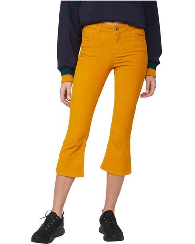 Twin Set Cropped Trousers - Yellow