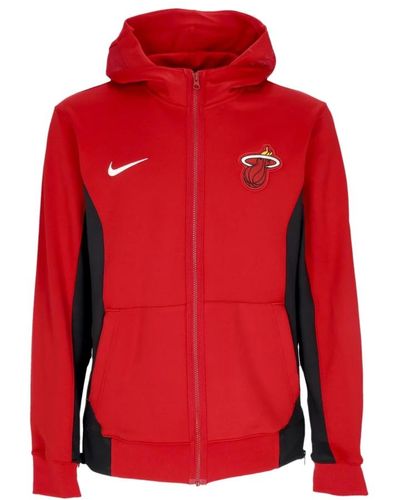 Nike Nba dri-fit showtime full-zip hoodie - Rot