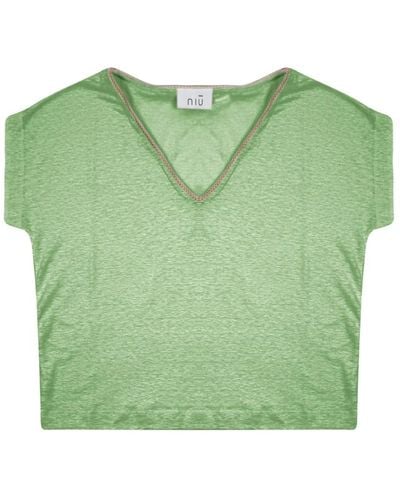 Niu Tops > t-shirts - Vert