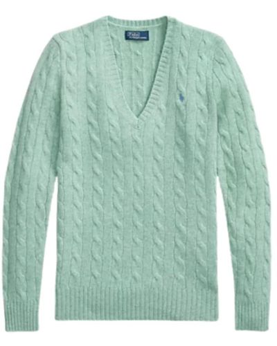 Ralph Lauren Kimberly maglione a maniche lunghe - xl - Verde