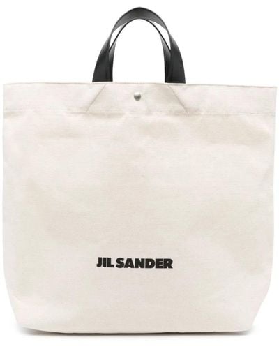 Jil Sander Tote Bags - White