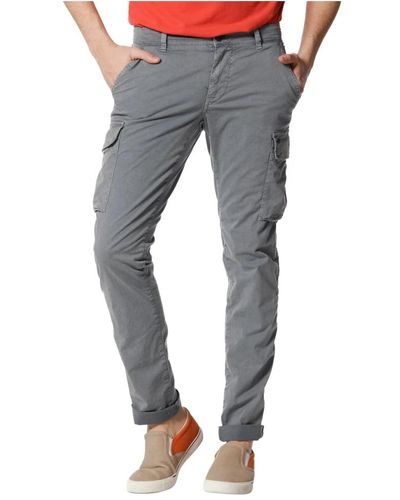 Mason's Pantaloni cargo slim fit con stile unico chile - Blu