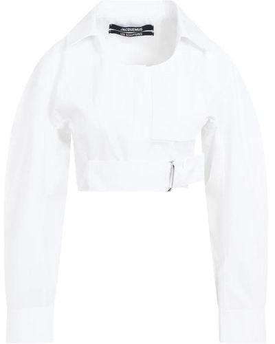 Jacquemus Camicia la chemise obra bianca - Bianco