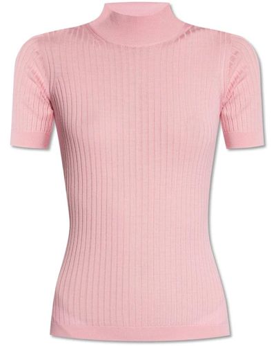 Versace Top mit hohem kragen - Pink