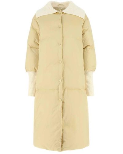 Jil Sander Cappotto in piuma - Giallo