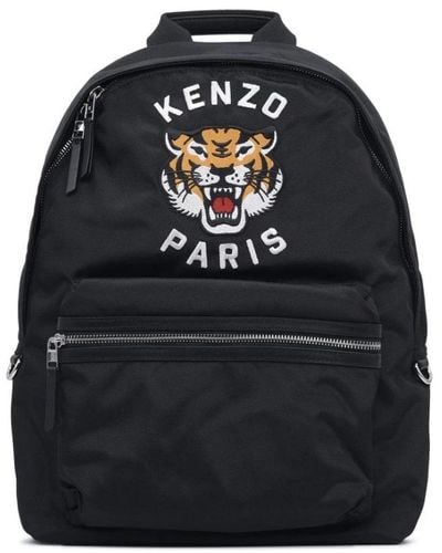 KENZO Tiger rucksack in schwarz