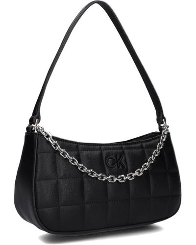 Calvin Klein Shoulder Bags - Black