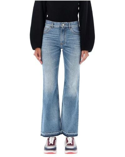 Chloé Ausgestellte denim-jeans in nebelblau