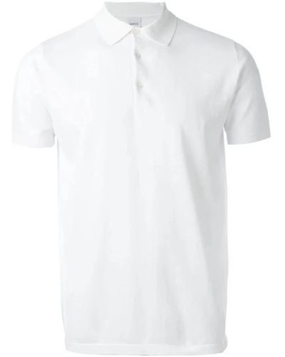 Aspesi Weißes polo-shirt erhöht casual-stil,schwarzes polo-shirt für männer,navy polo shirt für männer