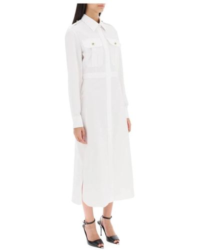 Alexander McQueen Shirt dresses - Weiß