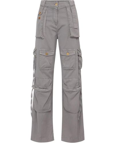 Elisabetta Franchi Tapered trousers - Gris