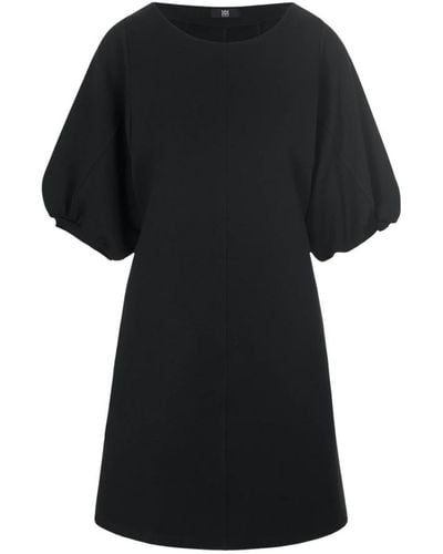 Riani Charmantes A-Linien Jerseykleid - Schwarz