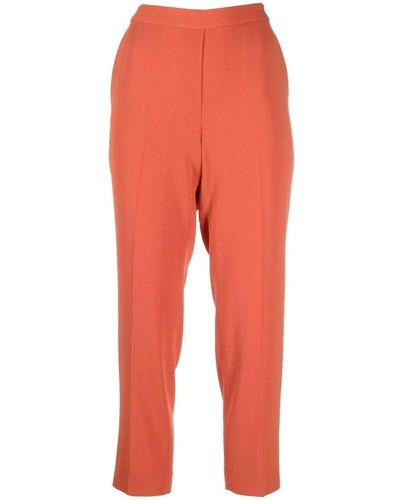 Theory Trousers > cropped trousers - Rouge