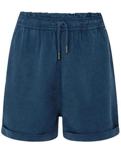 Pepe Jeans Shorts blu con lacci per donne