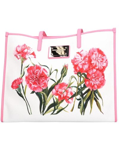 Dolce & Gabbana Shopper Bb2219 Canvas - Pink