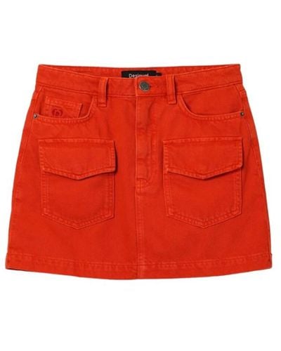 Desigual Short Skirts - Red
