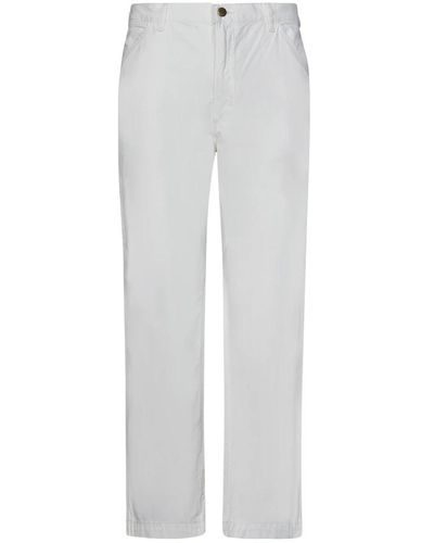 Polo Ralph Lauren Weiße jeans mit logo label und weitem beinschnitt - Grau