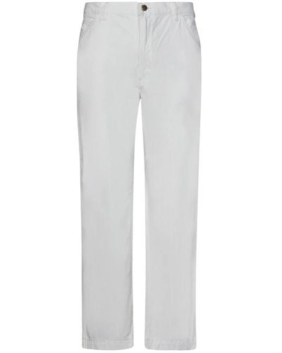 Ralph Lauren Weiße jeans mit tiefem schritt und logoetikett - Grau