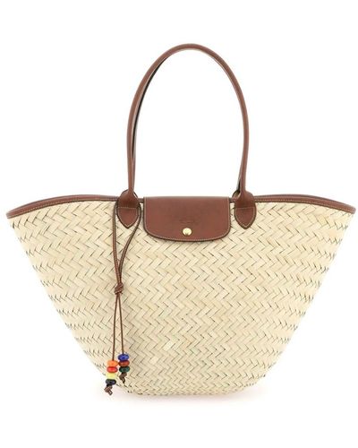 Longchamp Extra large foldable basket bag le panier - Neutro