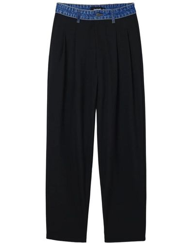 Desigual Trousers > straight trousers - Noir
