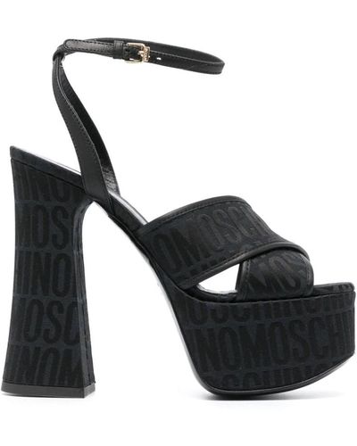 Moschino Sandalen mit hohem Absatz - Schwarz