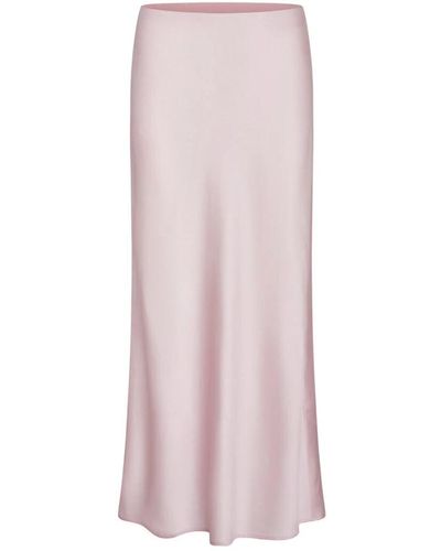 Bruuns Bazaar Elegante falda acaciabbjoanelle rosa claro