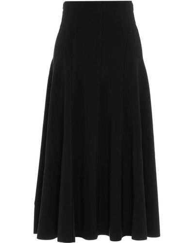 Norma Kamali Midi Skirts - Black