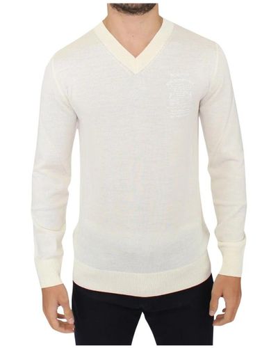 Ermanno Scervino V-neck Pullover - Weiß